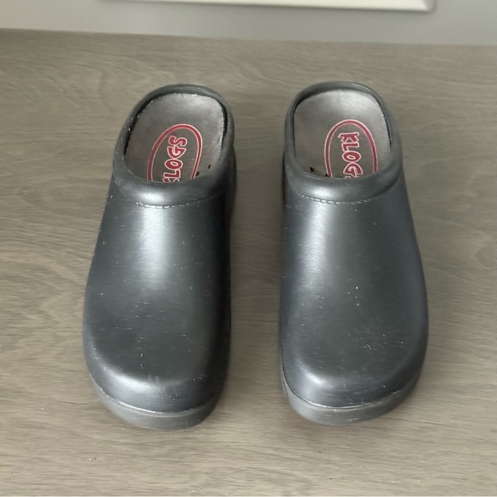 Klogs Black Work Slip On Shoes Size 5